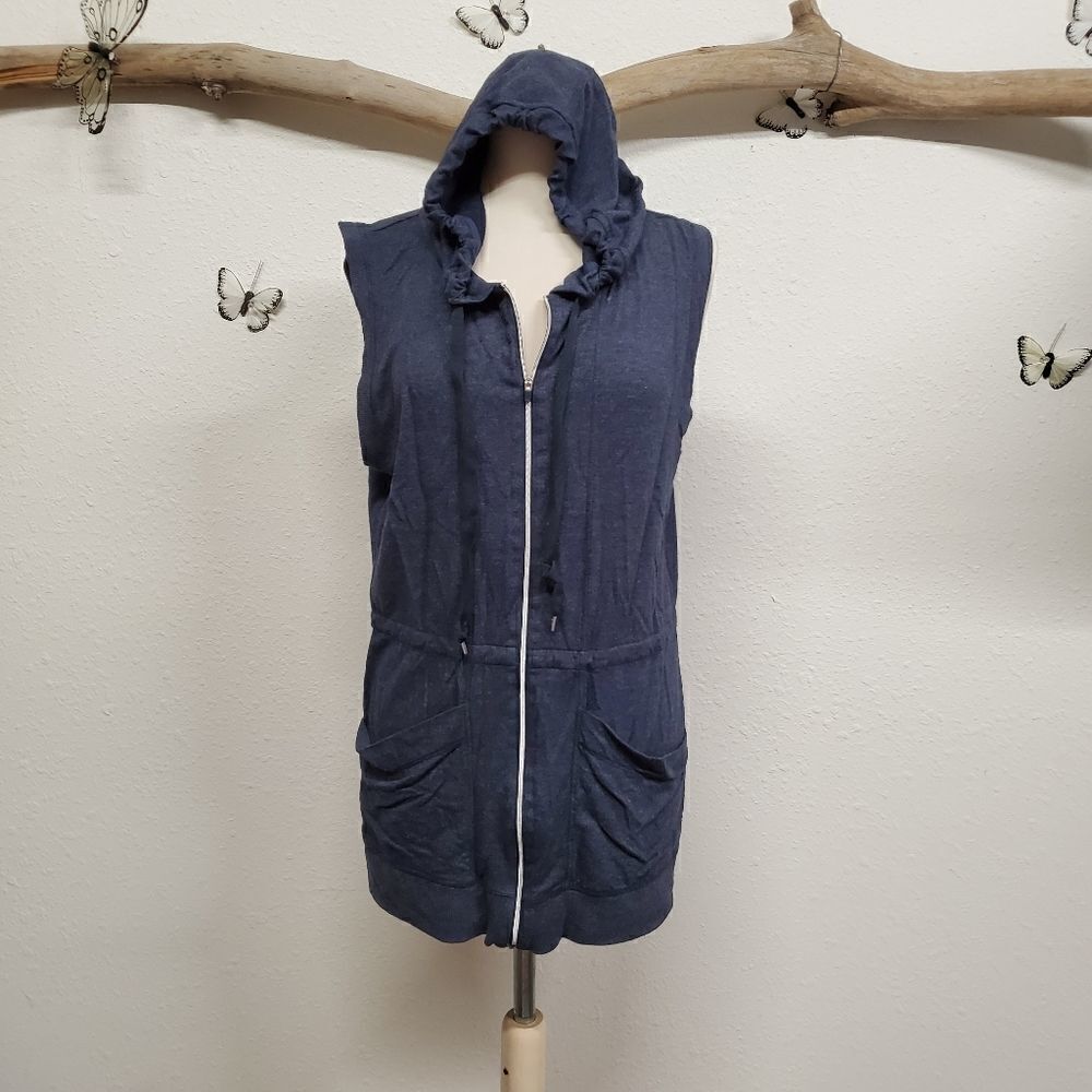 Yogalicious hoodie vest adjustable waist